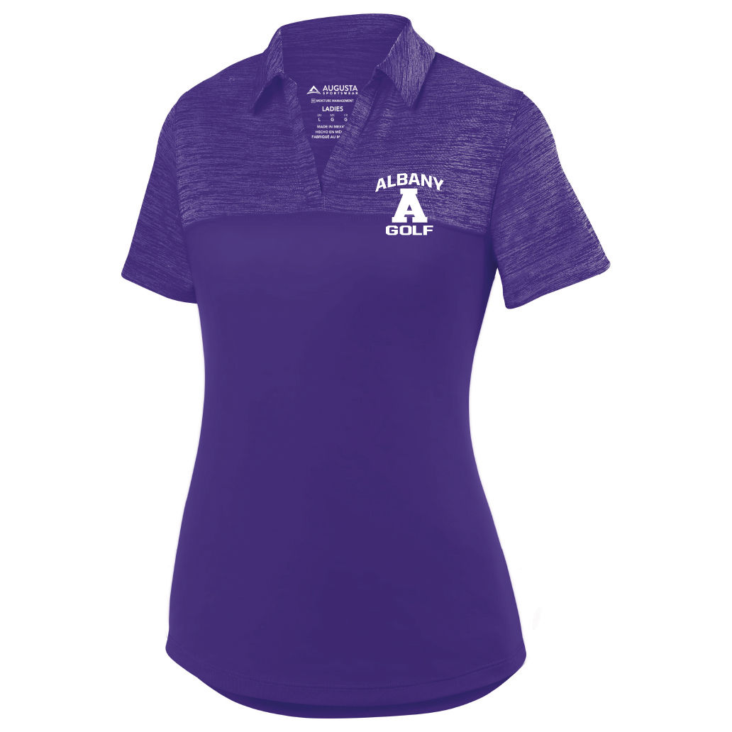 Ladies Shadow Tonal Heather Polo - AG - 5413
