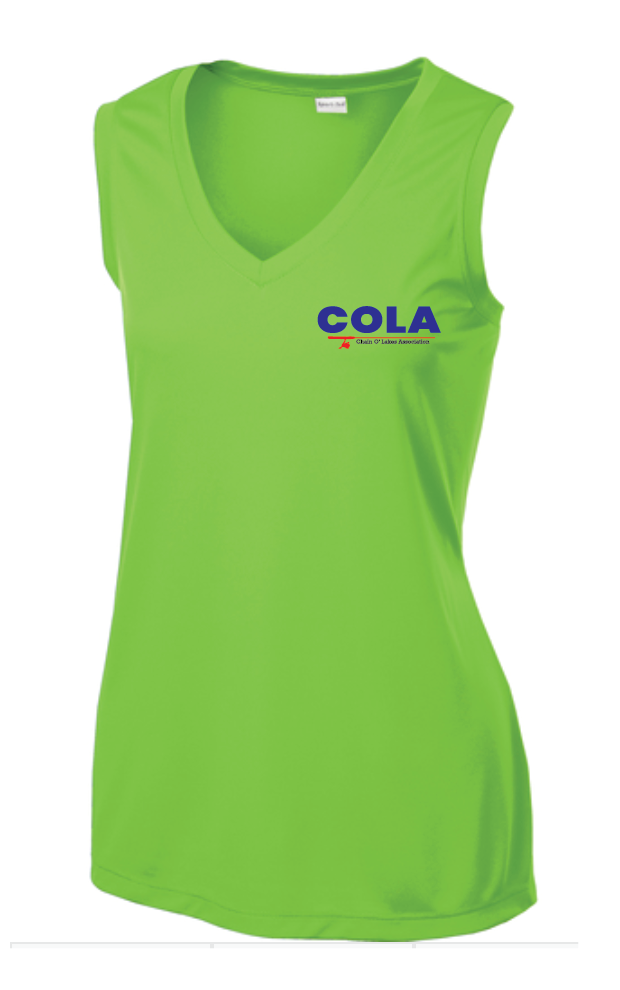 Thumbnail: Sport-Tek® Ladies Sleeveless PosiCharge® Competitor™ V-Neck Tee • LST352