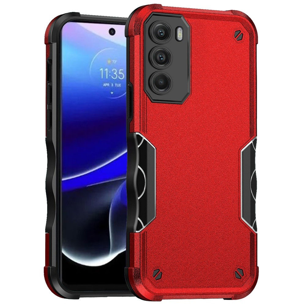 Moto G Stylus 5G (2022) Exquisite Tough Shockproof Hybrid Case - Red