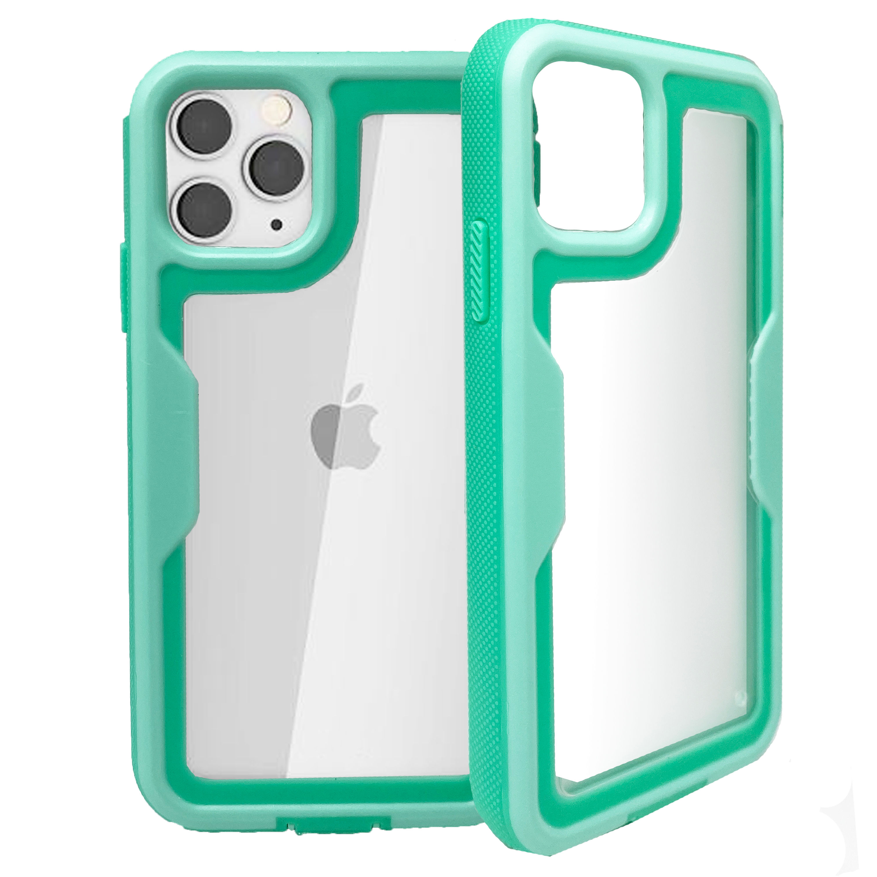 APPLE IPHONE 11 PRO - 3-In-1 Grip Rugged Transparent Case, Green