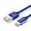 Thumbnail: ESOULK - Lightning Nylon Braided Charge/Sync Cable 3.3FT [EC41L-IP] - Blue