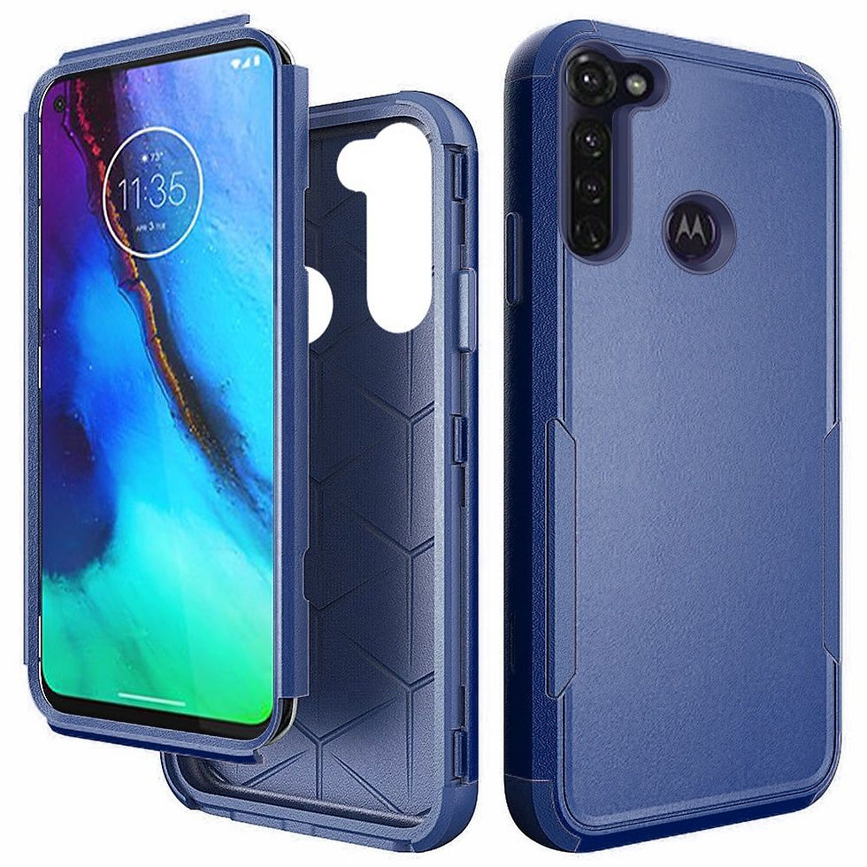 Thumbnail: MOTO G STYLUS (2020) - Heavy-Duty Rugged Polished Case, Blue