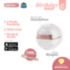 Mutter Gold Links Pompa ASI Elektrik Smart Wearable