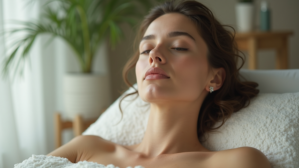 Relaxing body treatment setting