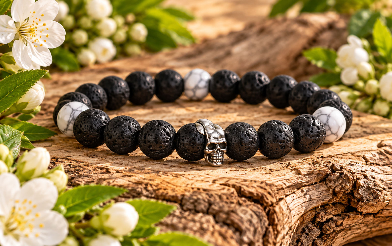 Bracelets Pierre De Lave / howlite