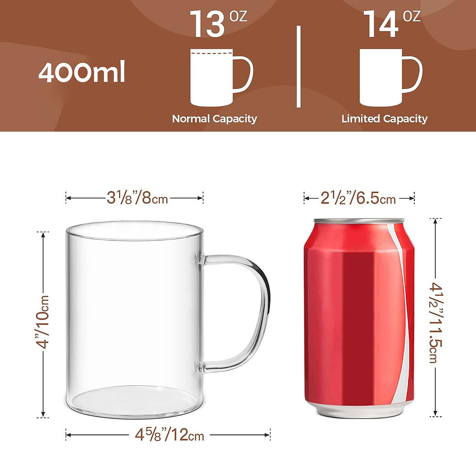 Thumbnail: Glass Cup (400ml) (1 Pc)