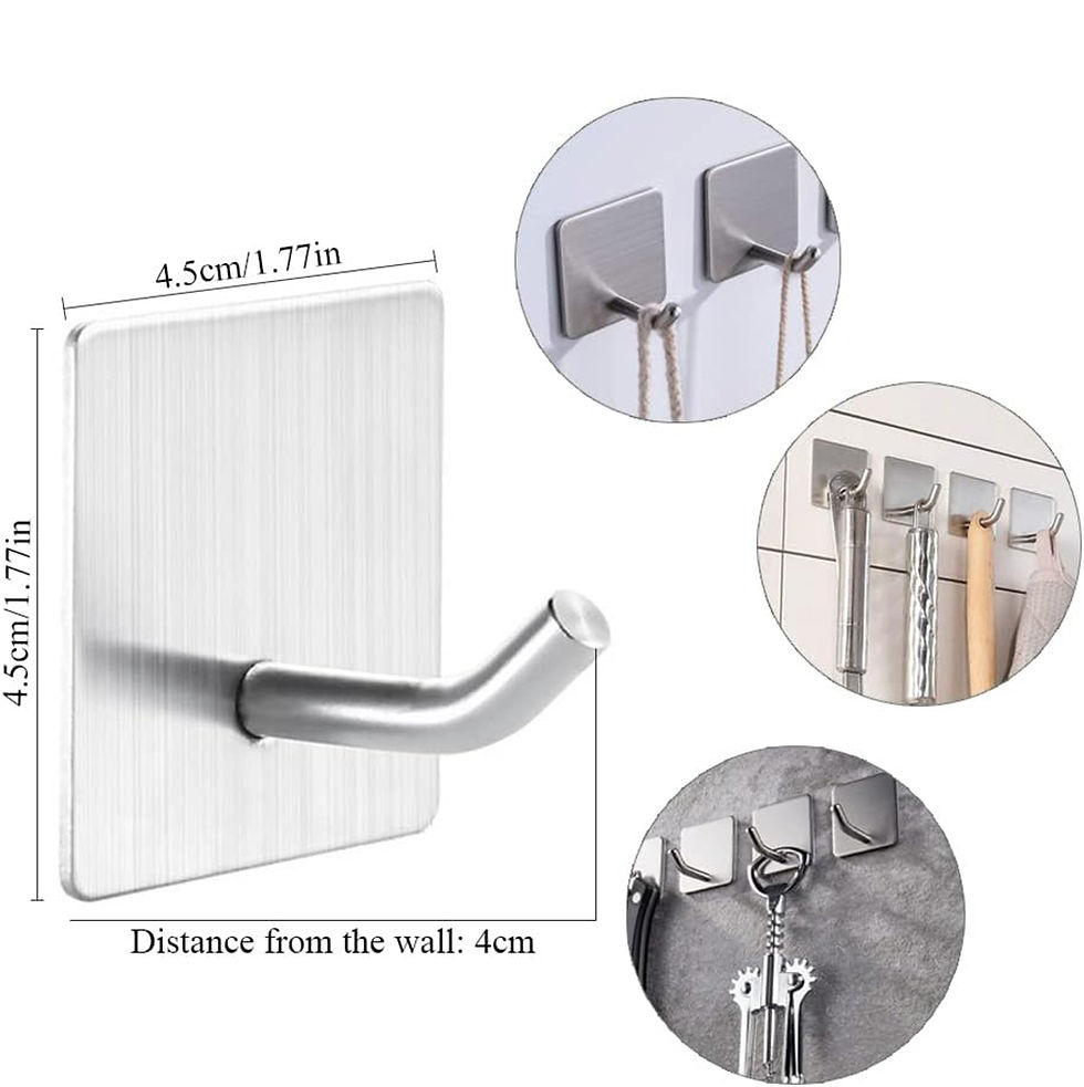 Thumbnail: Stainless Steel Hook (Self Adhesive (set of 4)