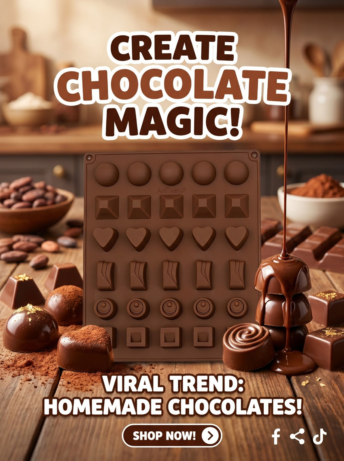 30 BLOCK'S - CHOCLATE MOULD