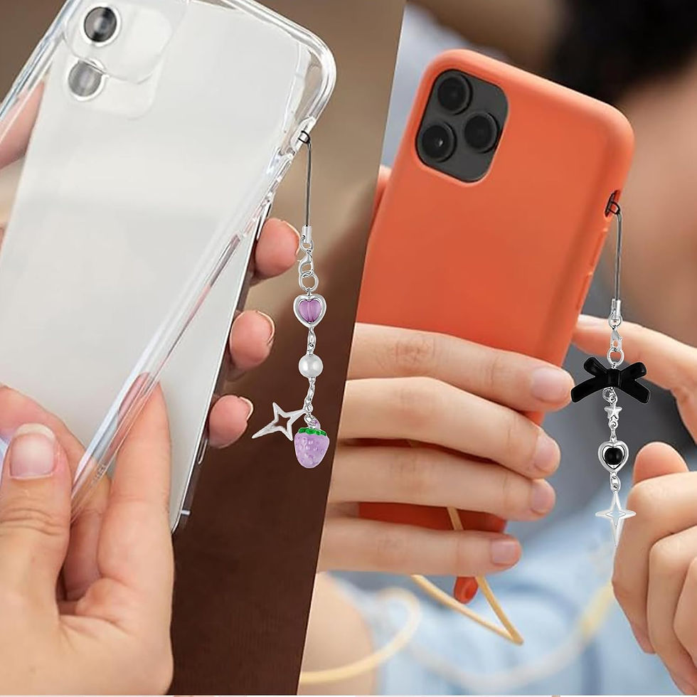 Thumbnail: Mobile Phone Charms (Set of 4)