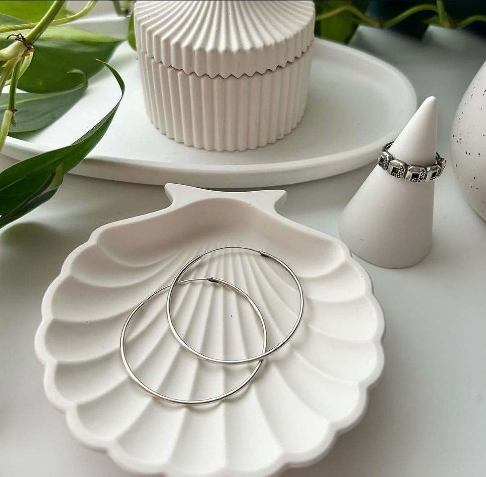 Thumbnail: Shell Design Trinkets Tray (SET OF 2)