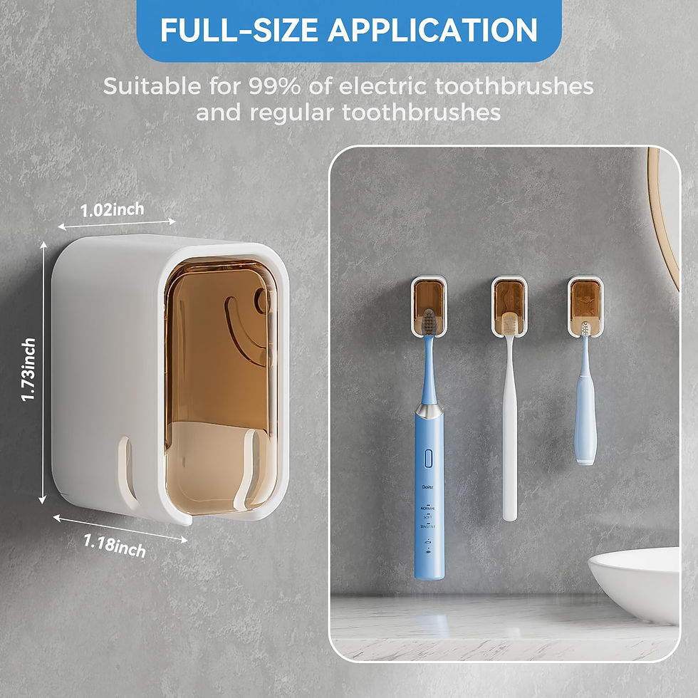 Thumbnail: Wall Mount Toothbrush Holder (set of 2)