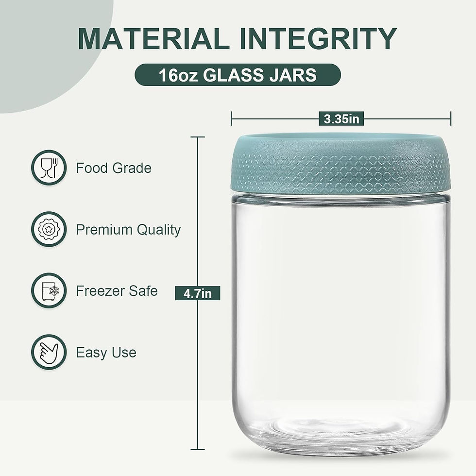 Thumbnail: Glass Jar Set 480 ML (6 Pcs)