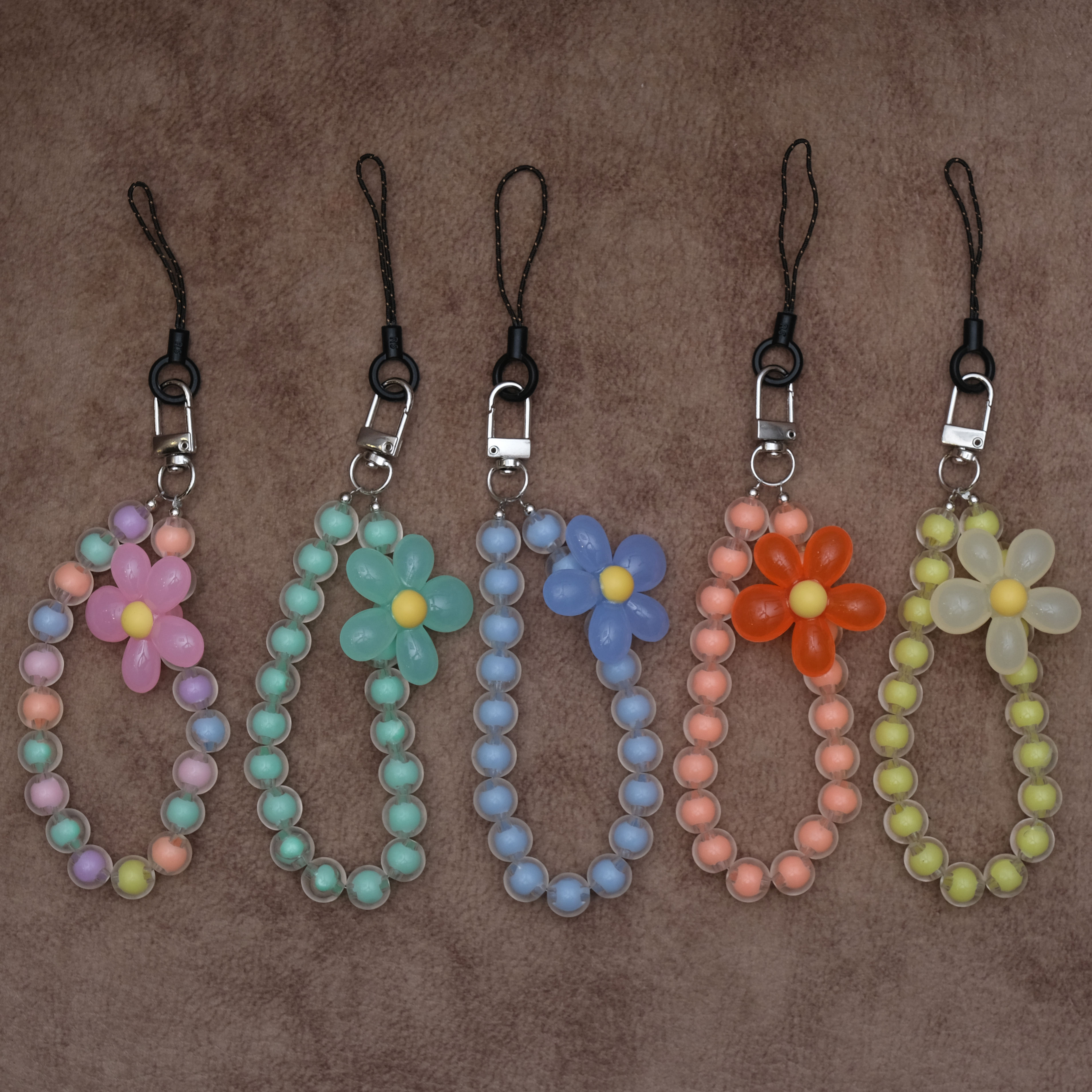 Beaded Phone Charms (set of 5)