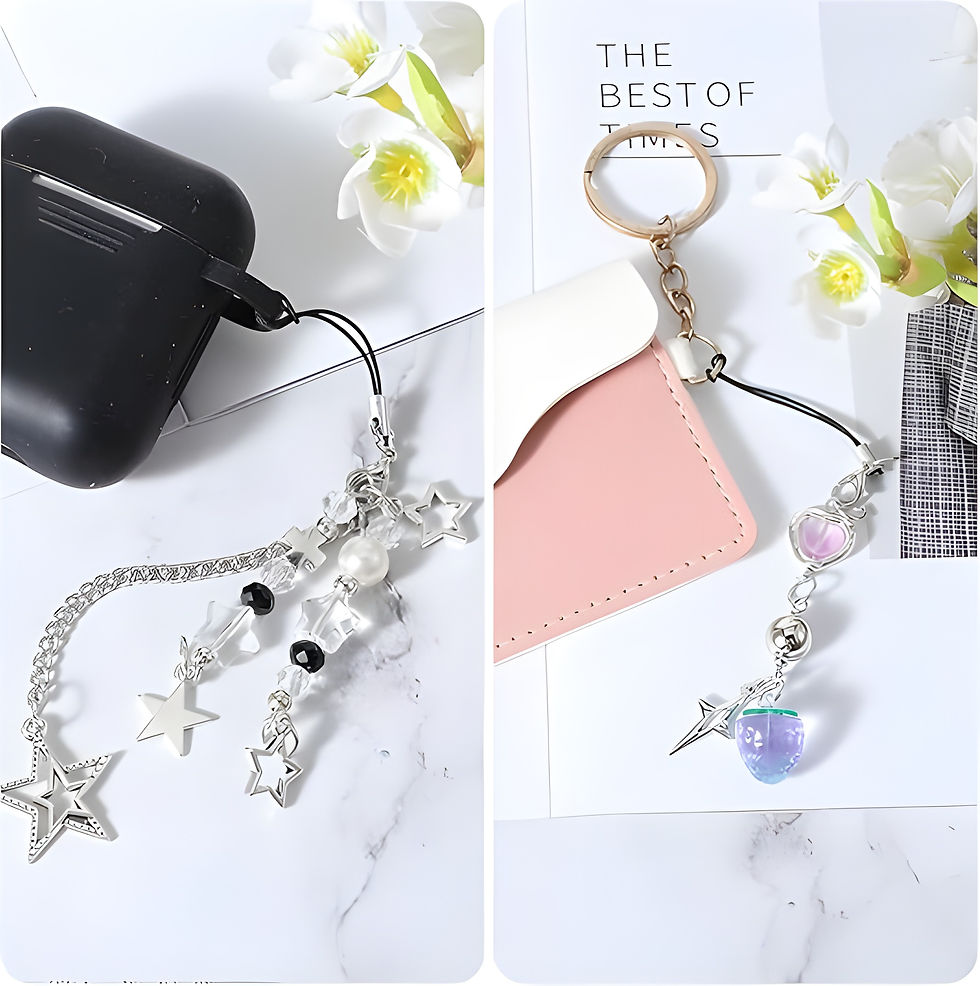 Thumbnail: Mobile Phone Charms (Set of 4)