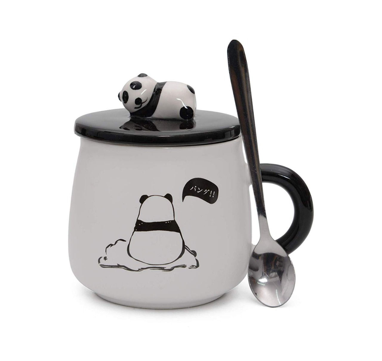 PANDA STYLE MUG WITH SPOON