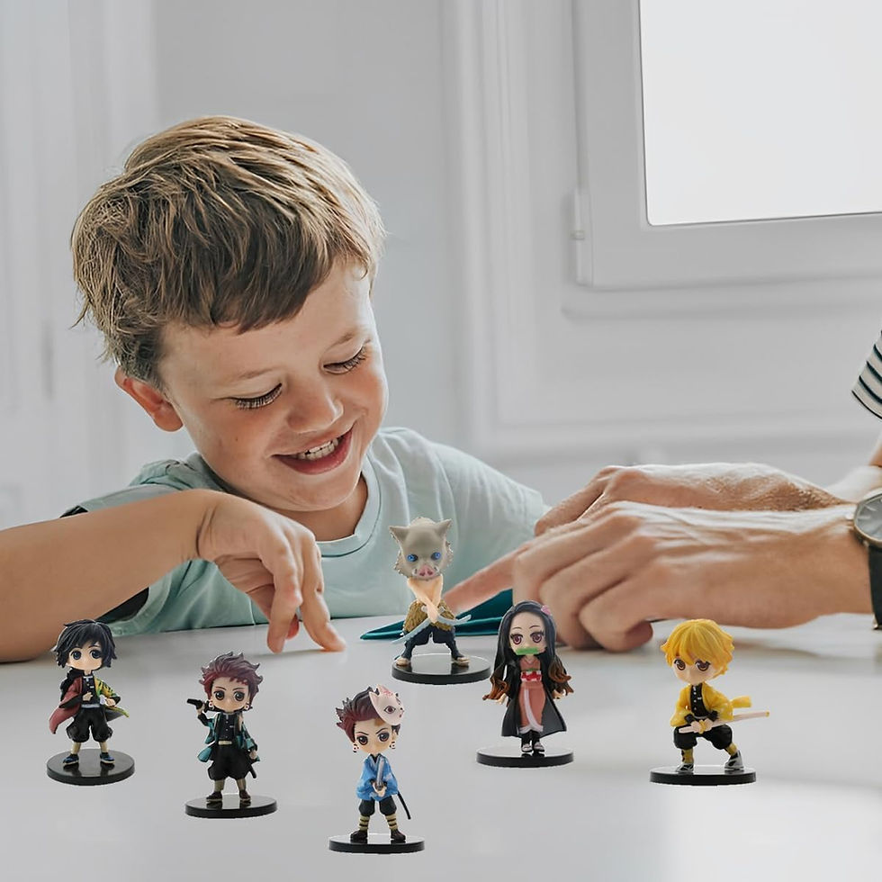 Thumbnail: Set of 6 Demon Slayer Action Figures