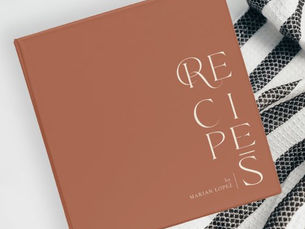 Review Minimalist Elegant Terracotta Ivory Recipe  3 Ring Binder