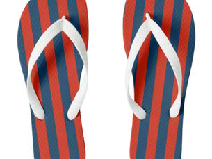 Top 10! HAYTI INDIGERN FLAG  FLIP FLOPS