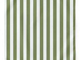 Top 5! Olive green and white candy stripes bandana