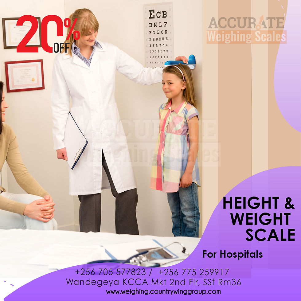 Digital height and weight scale with optional Bluetooth output for sell wandegeya