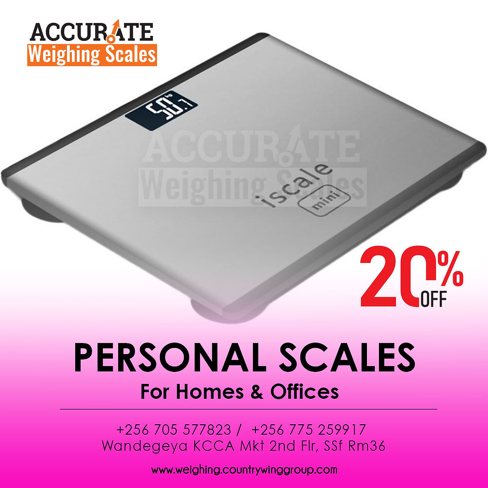 Personal weighing scale for home bathroom use in Uganda