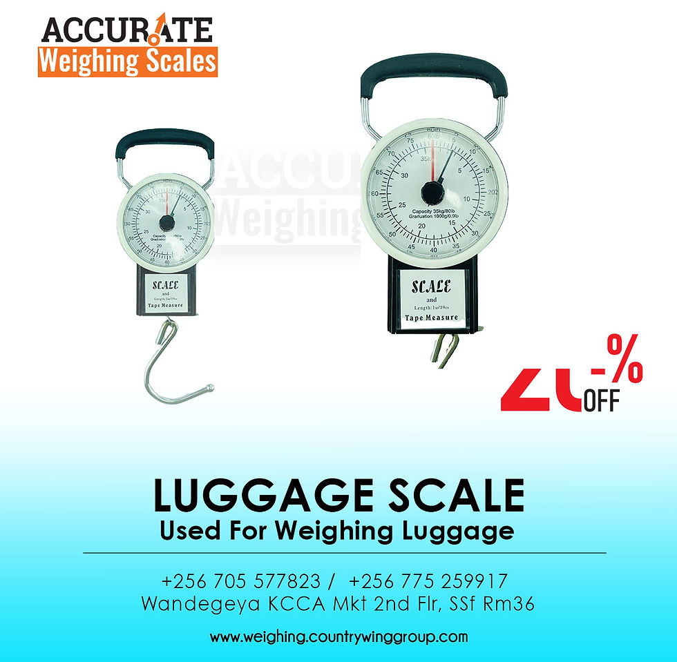 Quality and efficient light duty dial luggage weighing scale at jinja Uganda