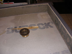 Layer of concrete board.