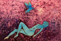 Purple study Oil on Canvas