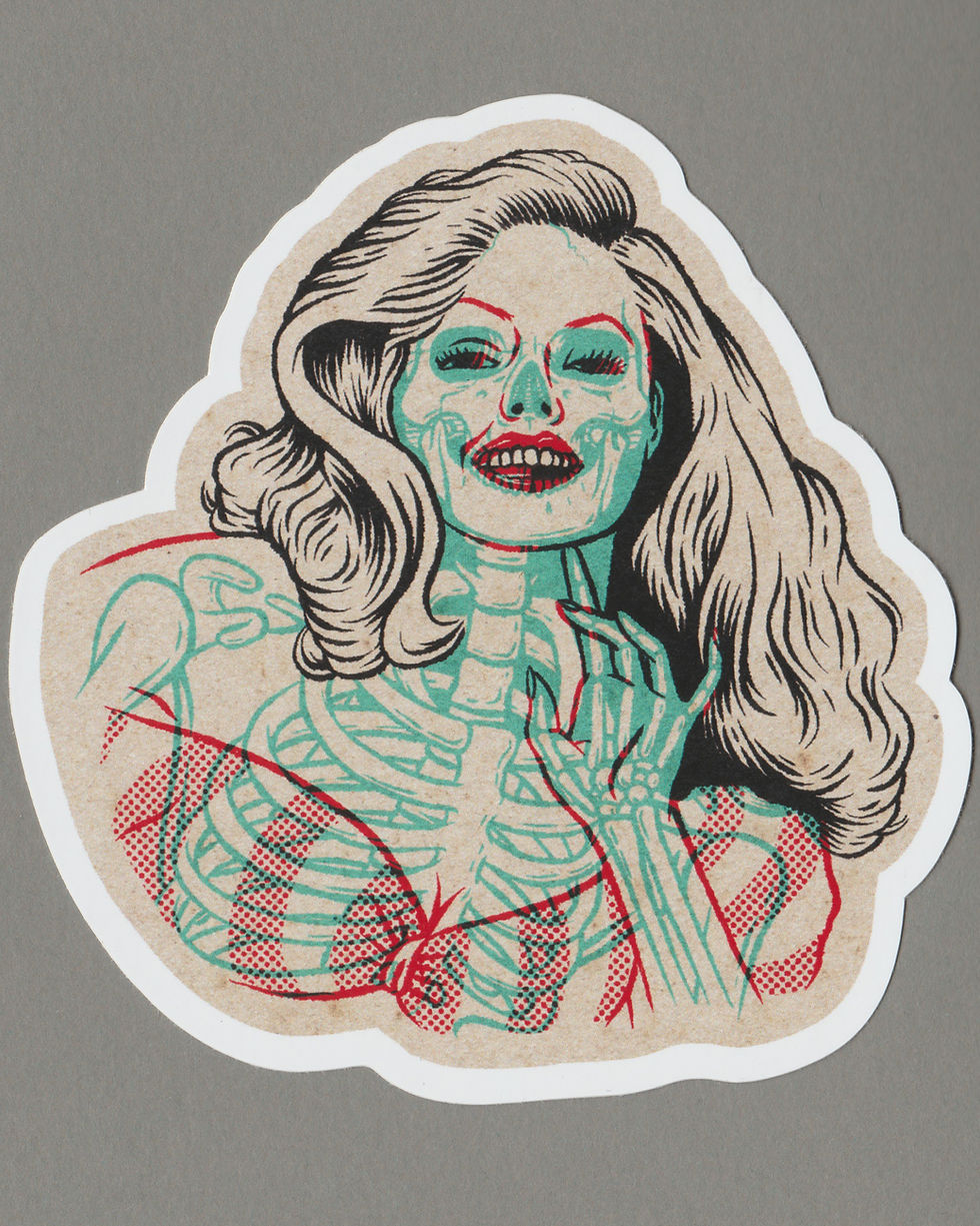 Thumbnail: X-Ray Pin-Up Portrait Sticker Pack