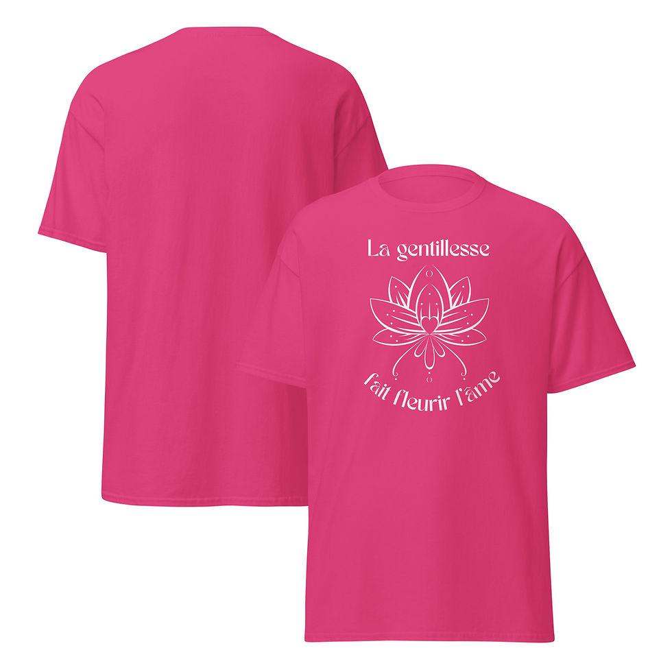 Miniature : 🌸✨ Fleurs d’âme – T-shirt unisexe