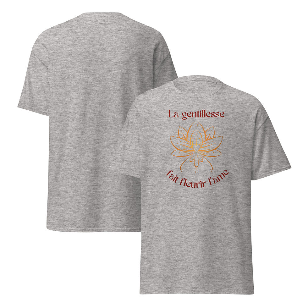 Miniature : 🌸✨ Fleurs d’âme – T-shirt unisexe