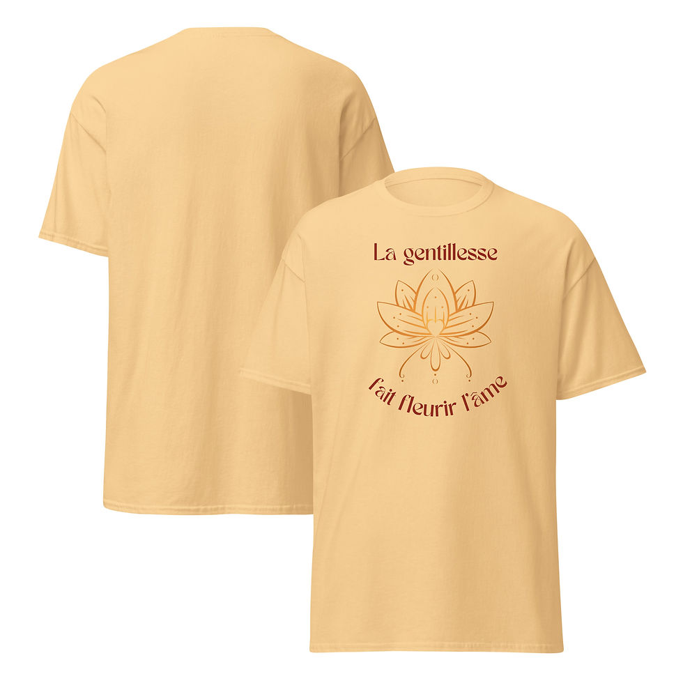 Miniature : 🌸✨ Fleurs d’âme – T-shirt unisexe