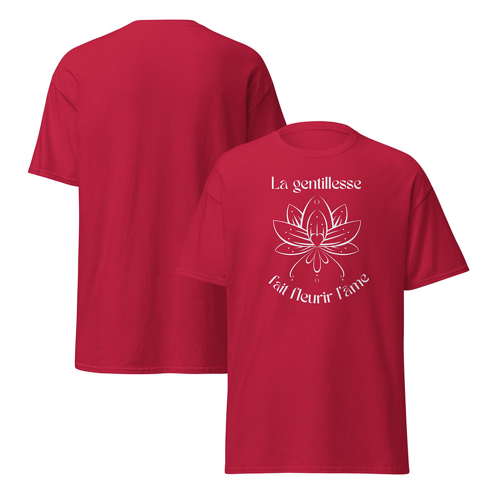 Miniature : 🌸✨ Fleurs d’âme – T-shirt unisexe