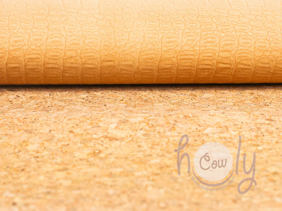 Thumbnail: Cork Fabric With Embossed Texture