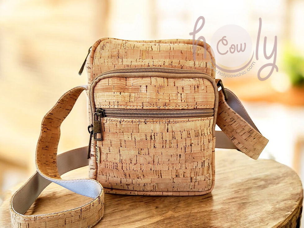 Cork Crossbody Bag with Adjustable Strap