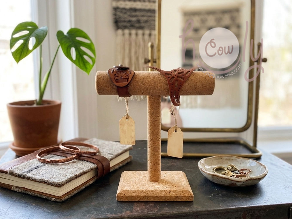 Bracelet Display Stand Made From Cork