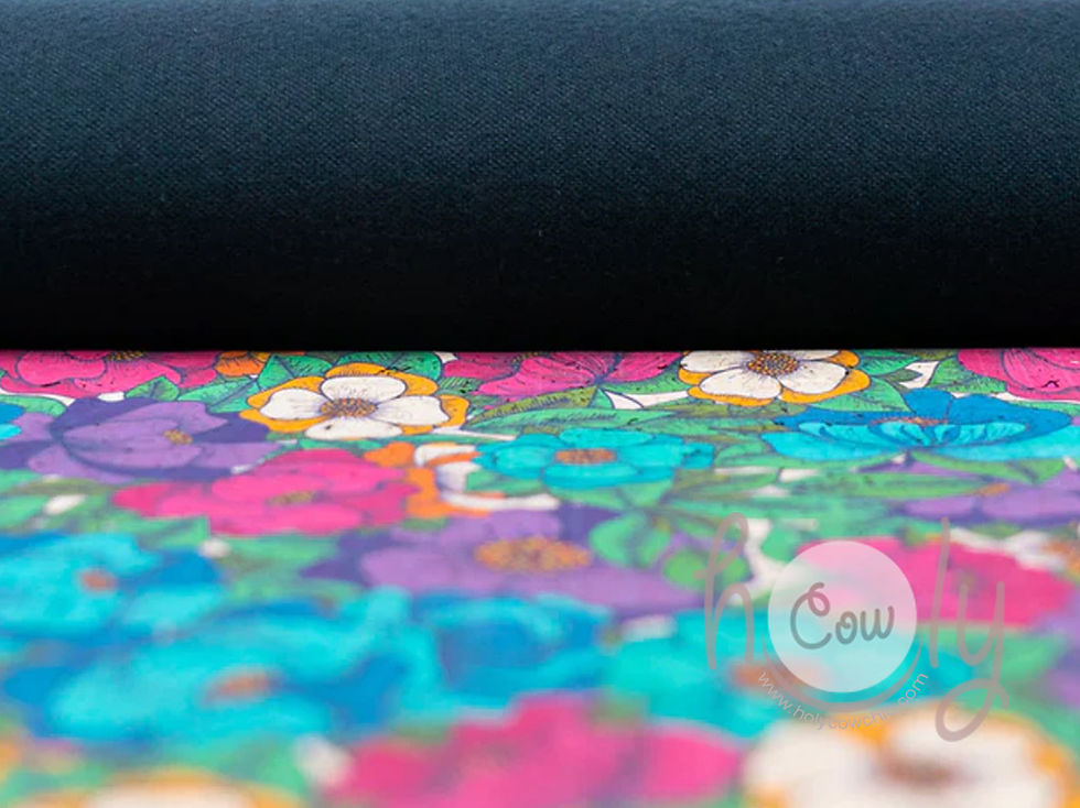 Thumbnail: Cork Fabric Sheets With Floral Design