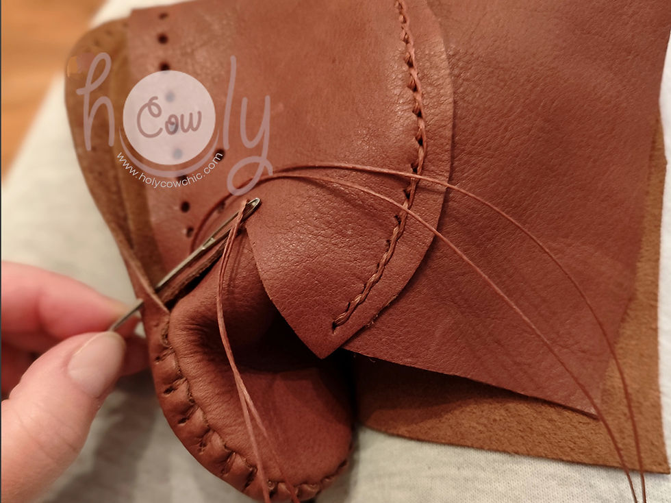 Thumbnail: Handmade Sole Less Leather Baby Moccasins