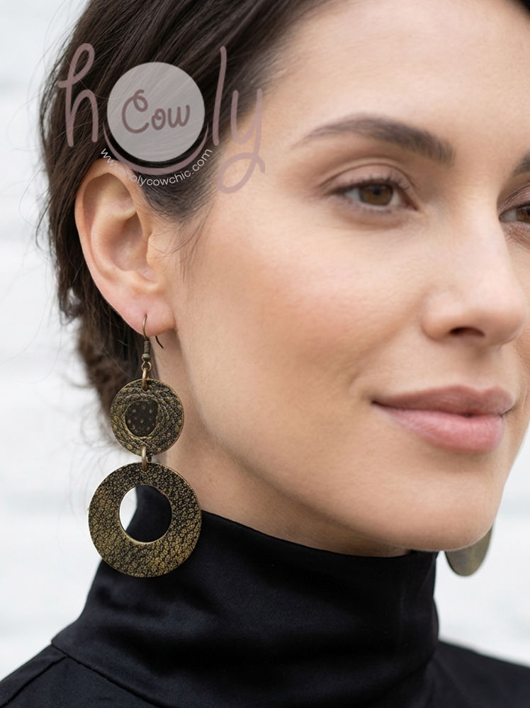 Asymmetric Boho Chic Leather Earrings