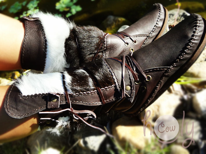 Thumbnail: Moccasins With Hairy Cowhide