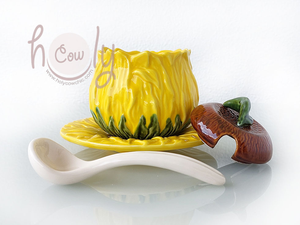 Thumbnail: Yellow Sunflower Bowl on Plate