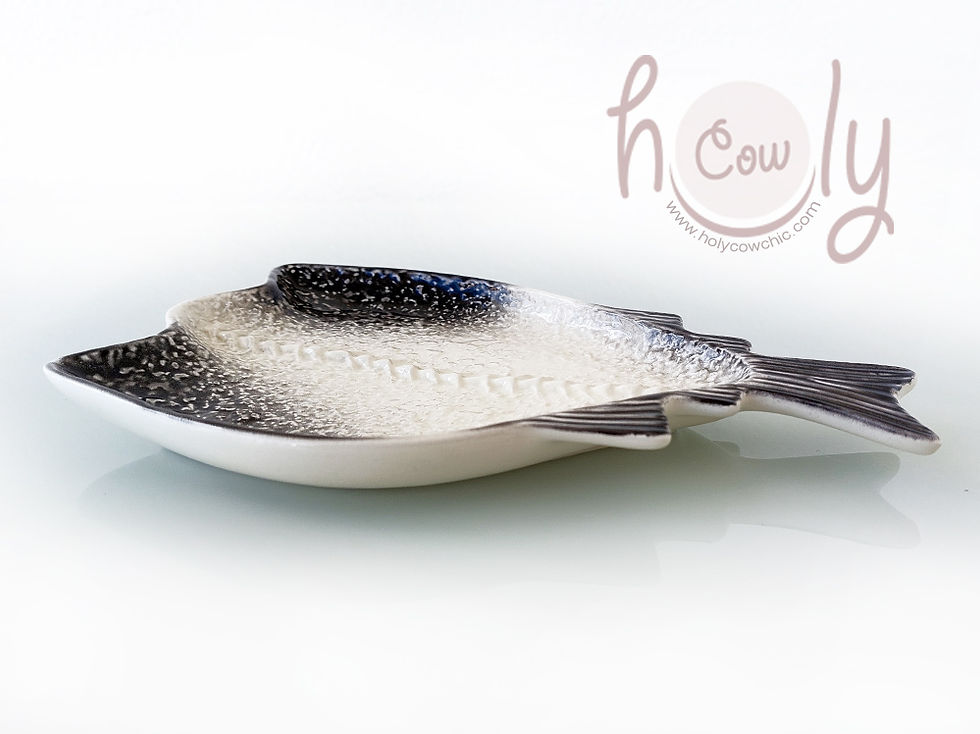 Thumbnail: Handmade Ceramic Cod Fish Dish