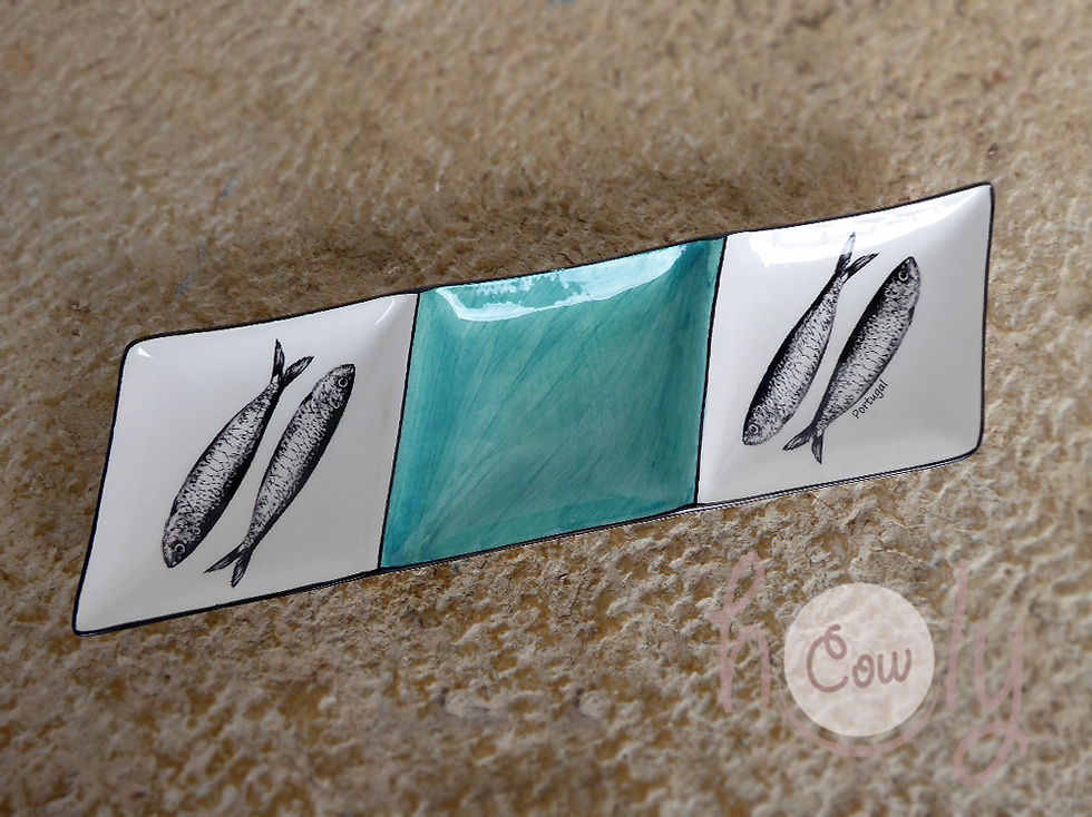 Thumbnail: Ceramic Appetizer Tray With Sardines