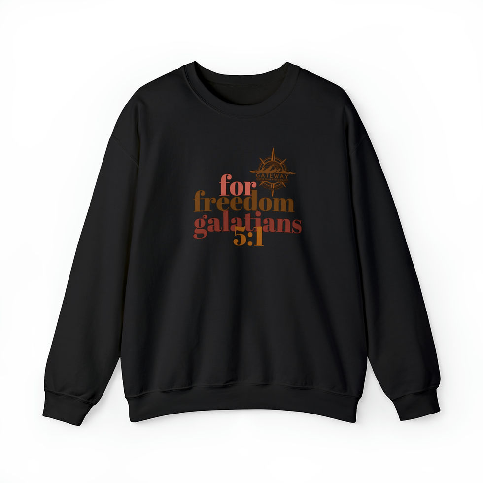 Thumbnail: For Freedom Gal 5:1 GCF Crewneck Sweatshirt in White, Black, Tan, Gold, Lt Pink