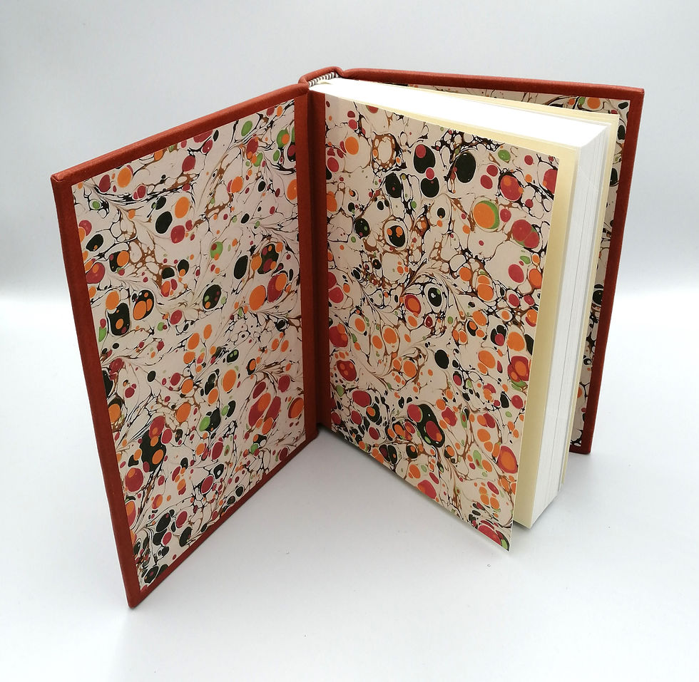 Thumbnail: A5 Traditionally Bound Leather Book - Rust