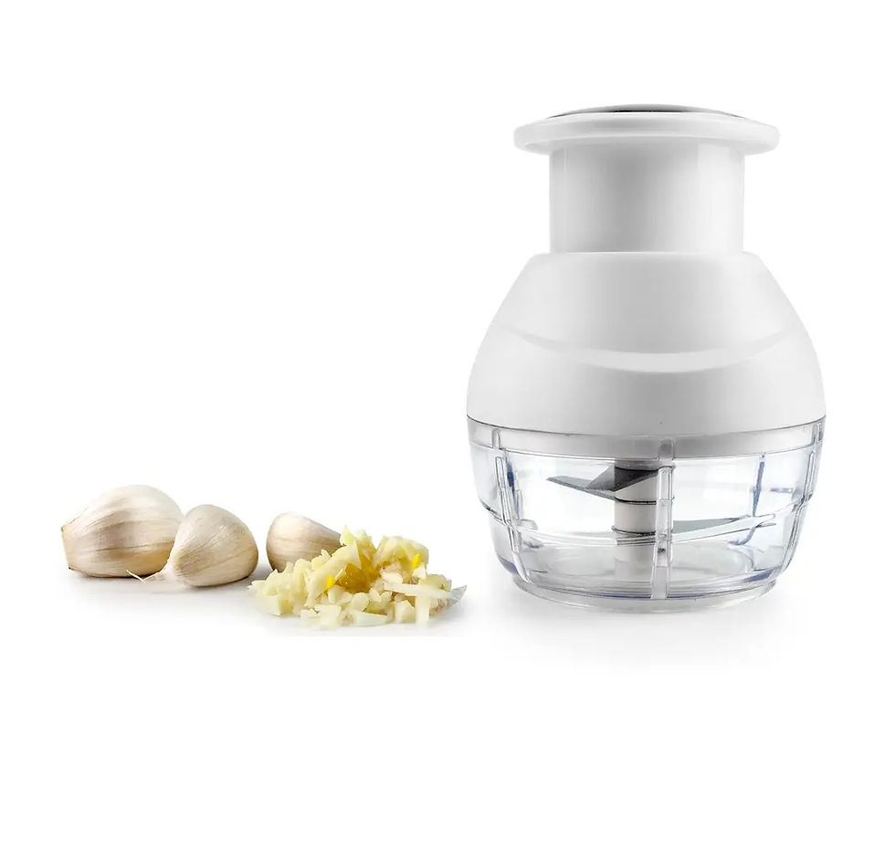 Mini tritatutto per aglio bianco con spicchi tritati