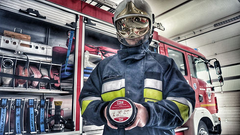 Pocket BVM used by firefighter for airway management