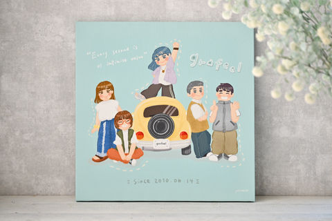 キャンバスイラスト