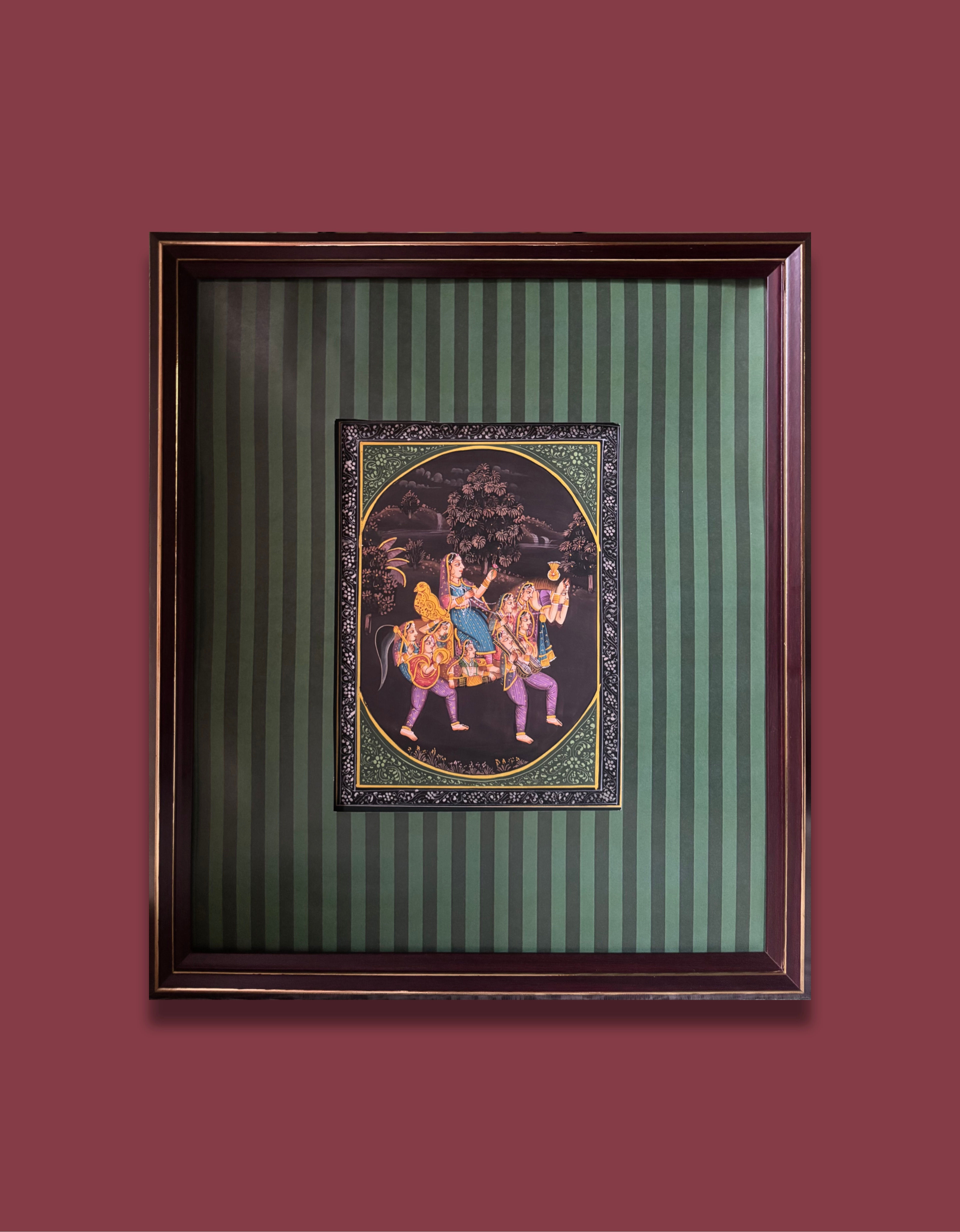 10 Sisters Miniature Painting with frame