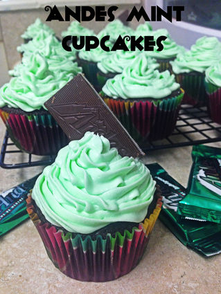 Andes Mint Cupcakes
